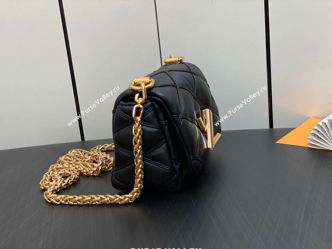 Louis Vuitton Lamb leather Pico GO-14 Bag M23625 Black 2023 (weijian-23101910)
