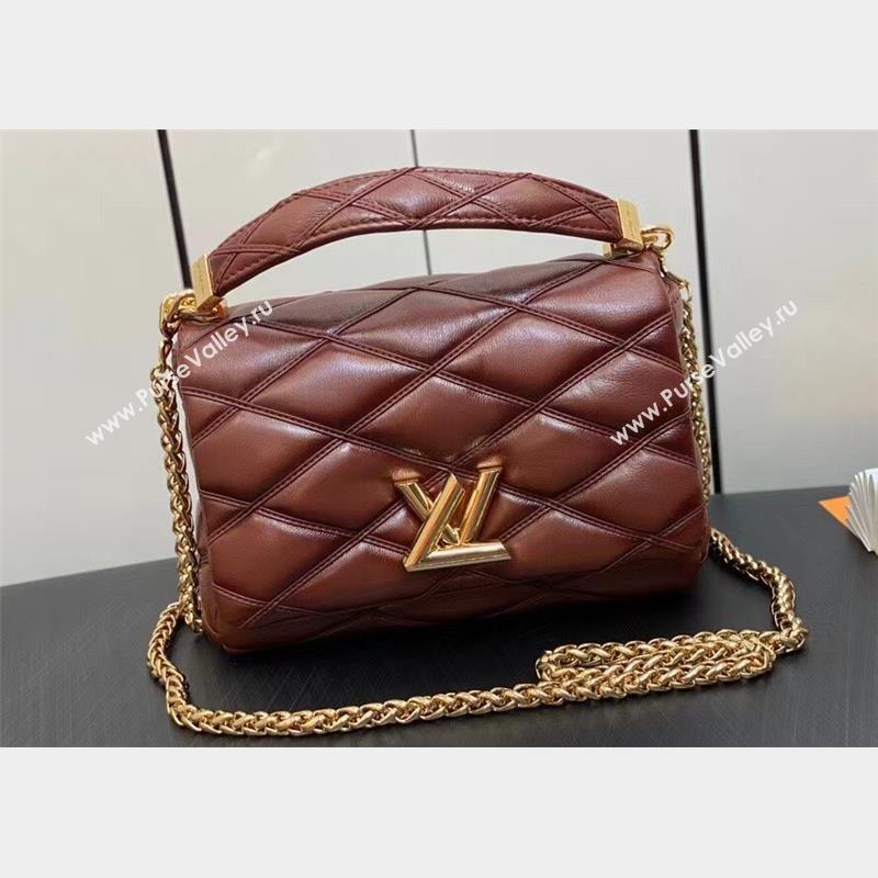 Louis Vuitton Lamb leather GO-14 MM Bag M23601 Tan 2023 (weijian-23101916)