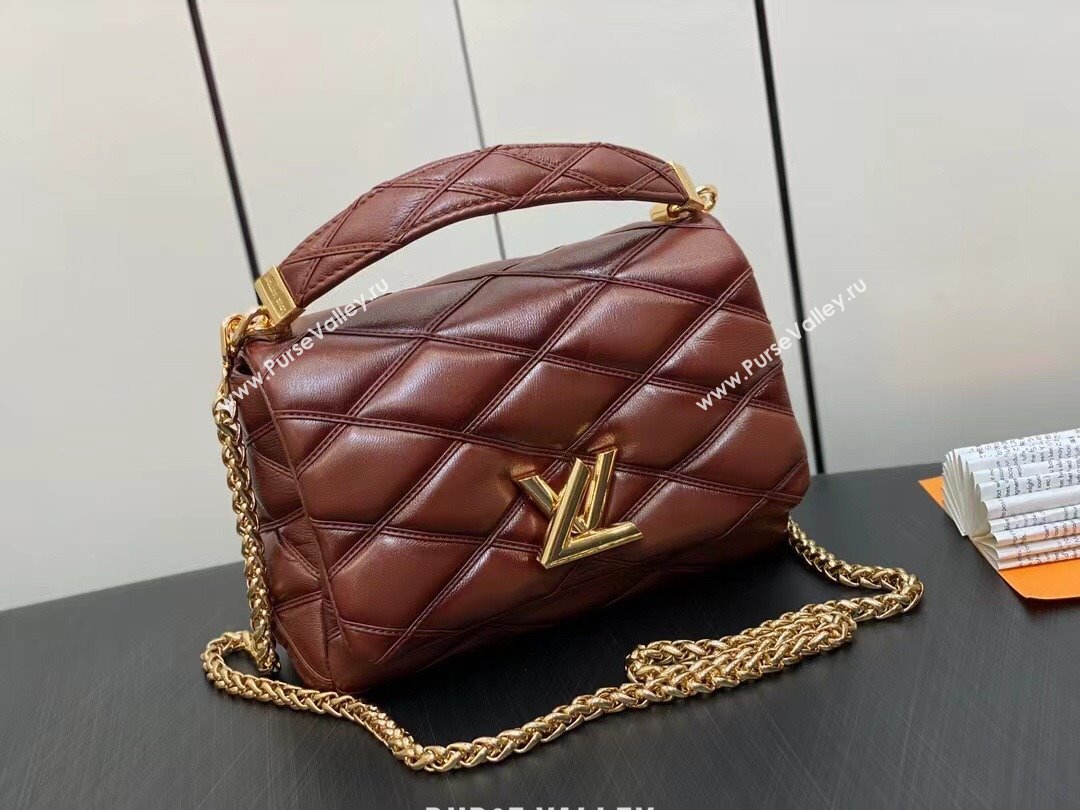 Louis Vuitton Lamb leather GO-14 MM Bag M23601 Tan 2023 (weijian-23101916)