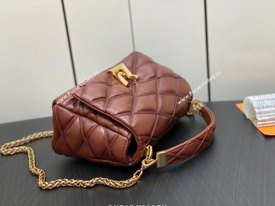 Louis Vuitton Lamb leather GO-14 MM Bag M23601 Tan 2023 (weijian-23101916)