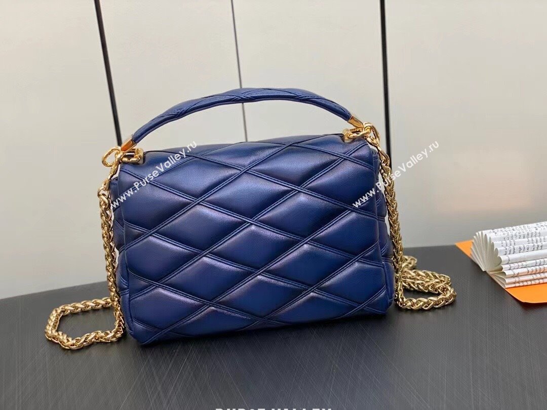 Louis Vuitton Lamb leather GO-14 MM Bag M23682 Navy Blue 2023 (weijian-23101918)