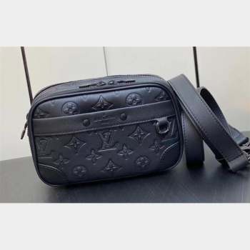 Louis Vuitton Monogram Shadow cowhide leather Nano Alpha Bag M82544 2023 (weijian-23101928)