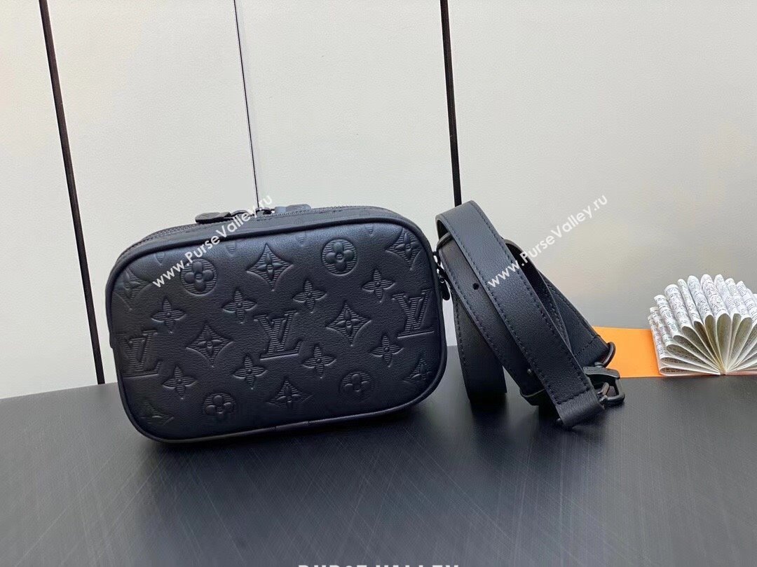Louis Vuitton Monogram Shadow cowhide leather Nano Alpha Bag M82544 2023 (weijian-23101928)