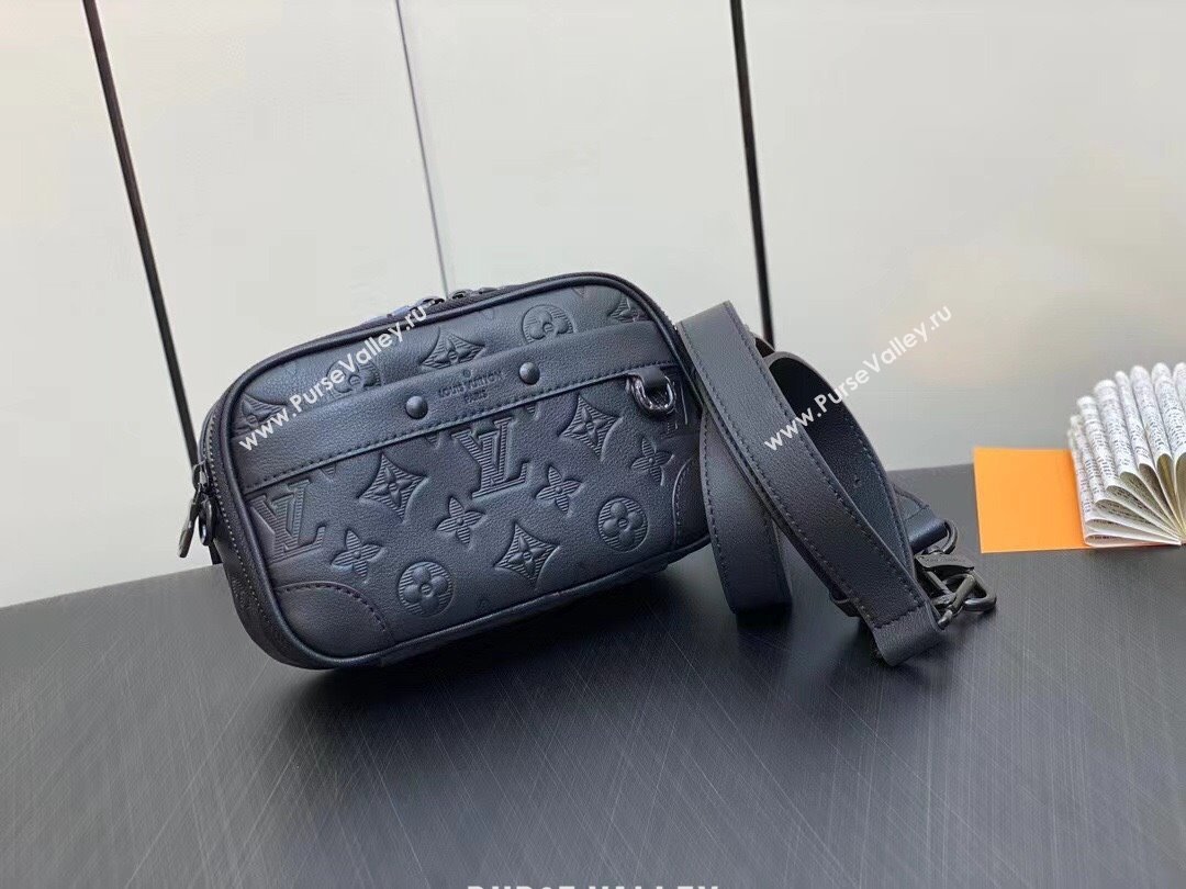 Louis Vuitton Monogram Shadow cowhide leather Nano Alpha Bag M82544 2023 (weijian-23101928)