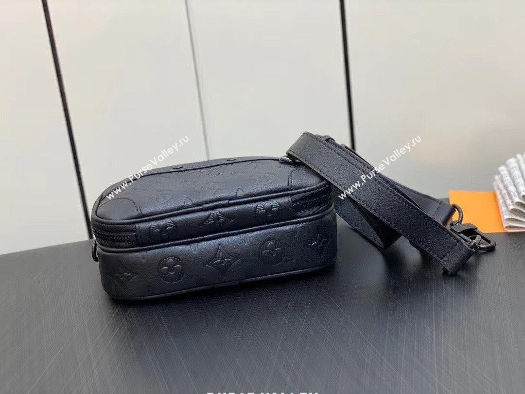 Louis Vuitton Monogram Shadow cowhide leather Nano Alpha Bag M82544 2023 (weijian-23101928)