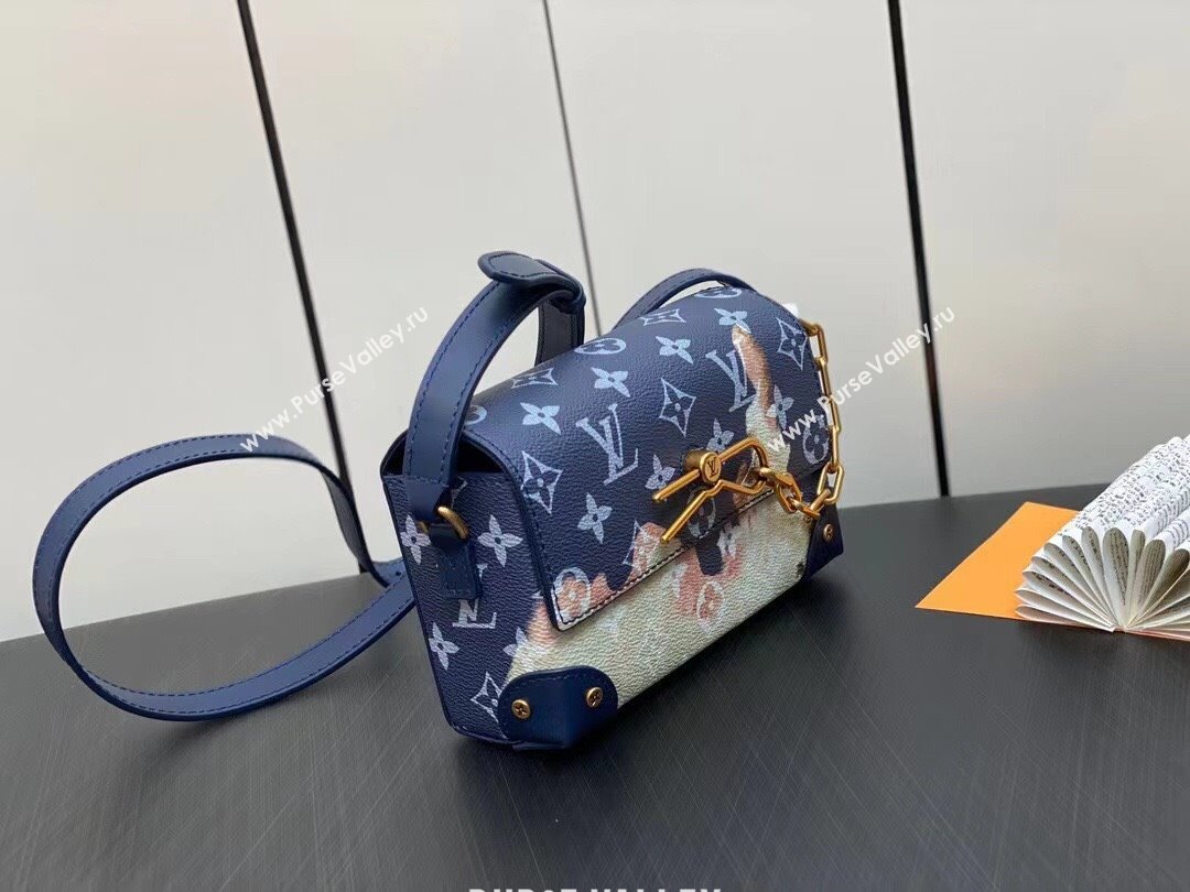 Louis Vuitton Monogram Canvas Steamer Messenger Bag M82900 Blue 2023 (weijian-23101926)