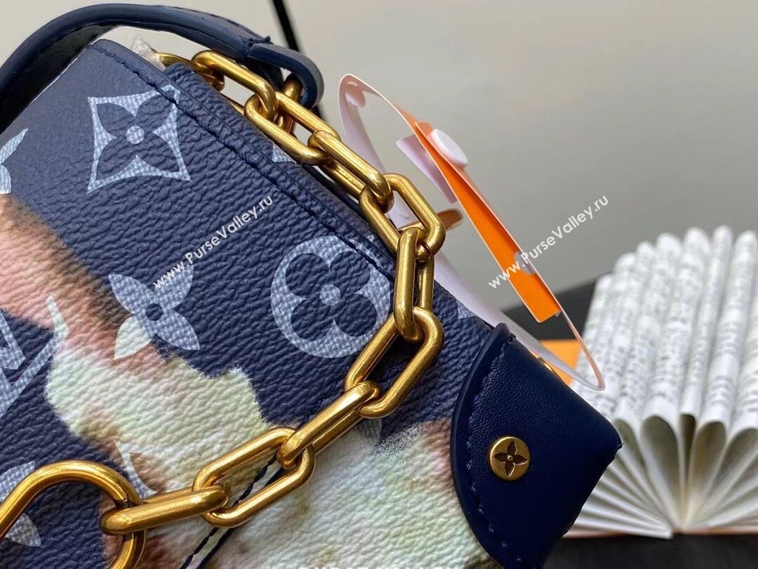 Louis Vuitton Monogram Canvas Steamer Messenger Bag M82900 Blue 2023 (weijian-23101926)