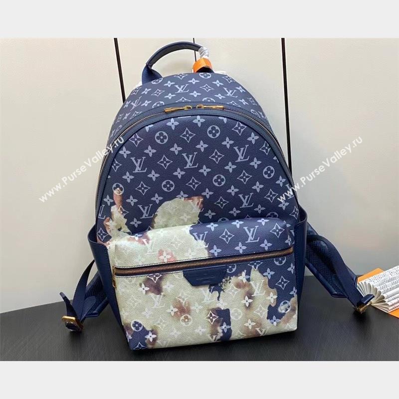 Louis Vuitton Monogram Canvas Discovery Backpack Bag M23905 Blue 2023 (weijian-23101830)