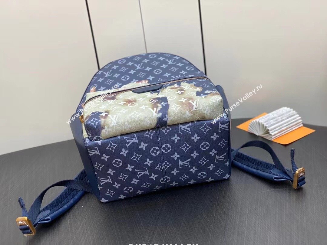 Louis Vuitton Monogram Canvas Discovery Backpack Bag M23905 Blue 2023 (weijian-23101830)