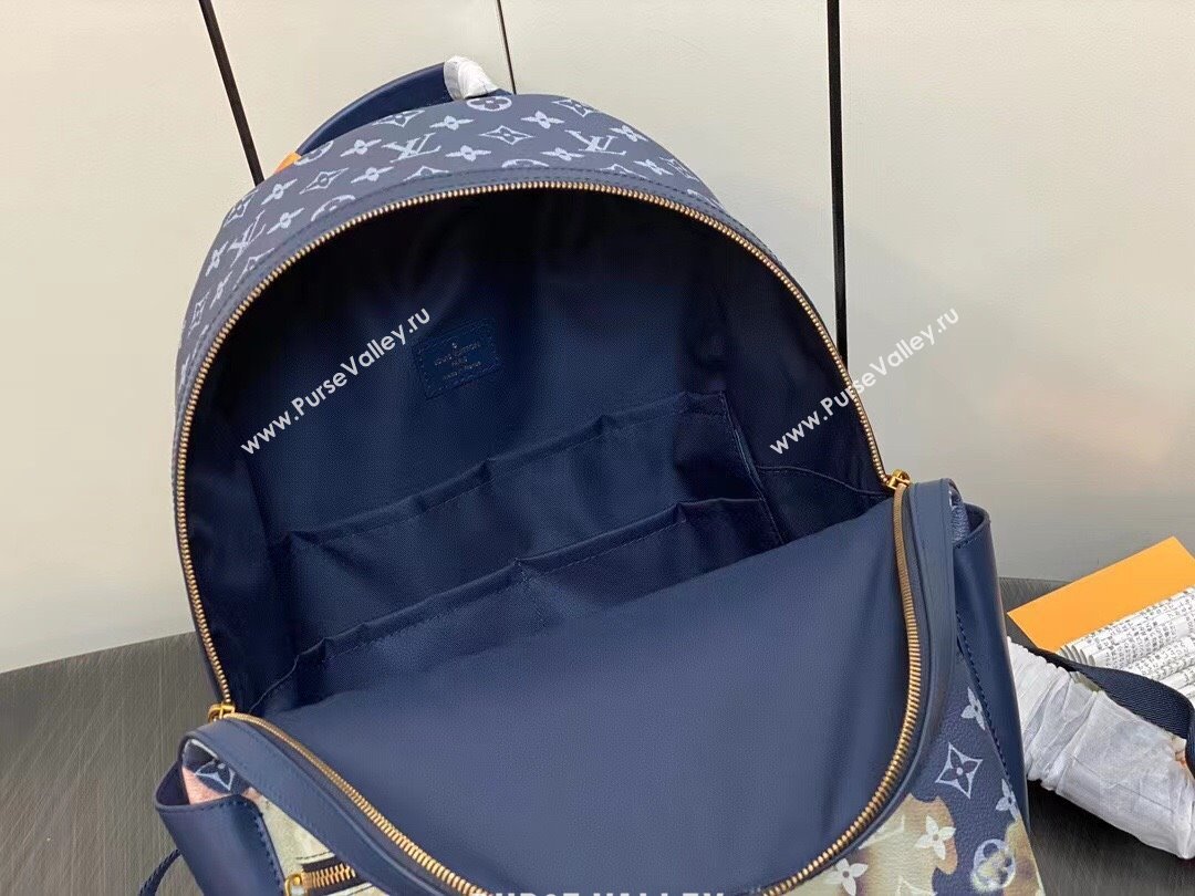 Louis Vuitton Monogram Canvas Discovery Backpack Bag M23905 Blue 2023 (weijian-23101830)