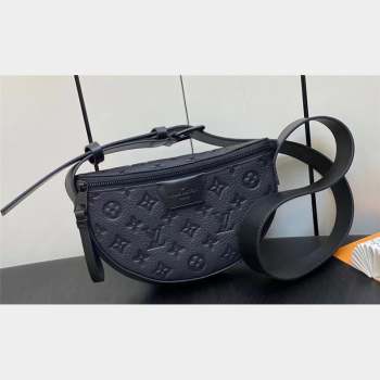 Louis Vuitton Monogram Empreinte LV Moon Crossbody Bag M23835 Black 2023 (weijian-23101920)