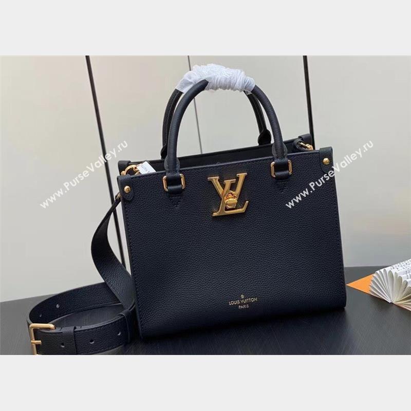 Louis Vuitton Grained calf leather Lock & Go Bag M22311 Black 2023 (weijian-23101935)