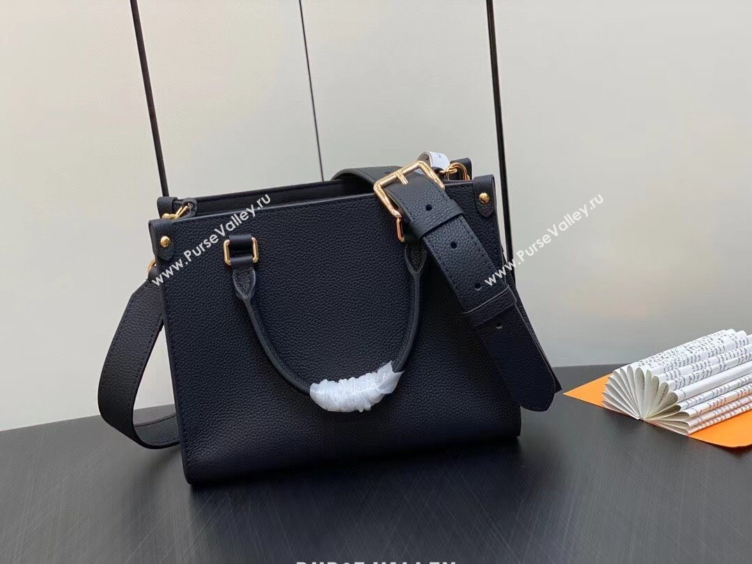 Louis Vuitton Grained calf leather Lock & Go Bag M22311 Black 2023 (weijian-23101935)