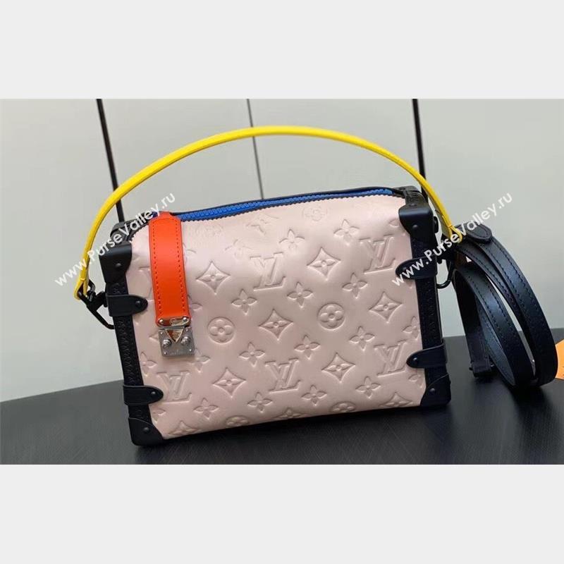 Louis Vuitton Side Trunk Bag Pink/Yellow/Black 2023 (weijian-23101940)