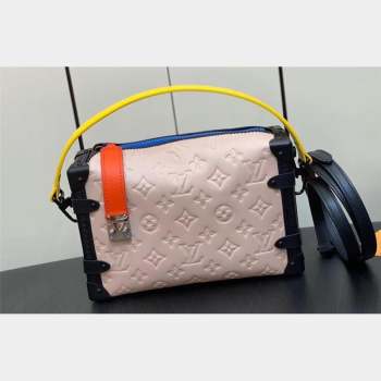 Louis Vuitton Side Trunk Bag Pink/Yellow/Black 2023 (weijian-23101940)