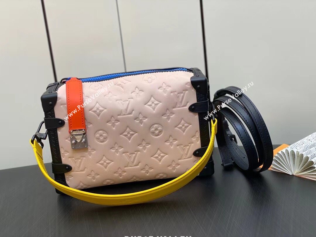 Louis Vuitton Side Trunk Bag Pink/Yellow/Black 2023 (weijian-23101940)