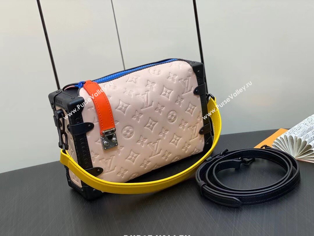 Louis Vuitton Side Trunk Bag Pink/Yellow/Black 2023 (weijian-23101940)