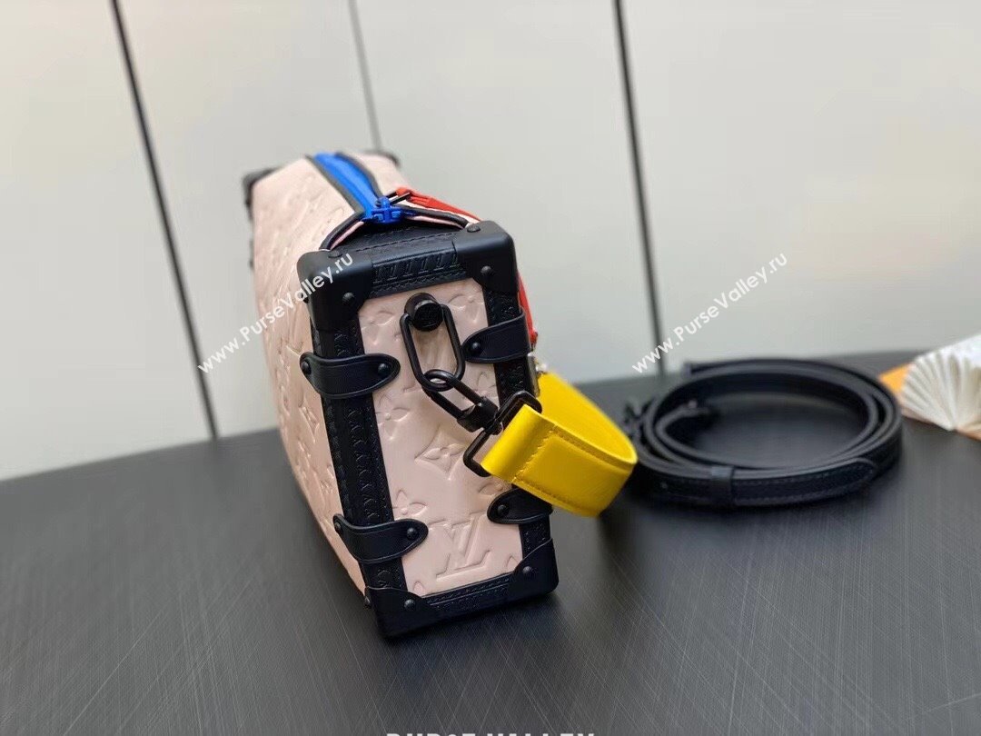 Louis Vuitton Side Trunk Bag Pink/Yellow/Black 2023 (weijian-23101940)