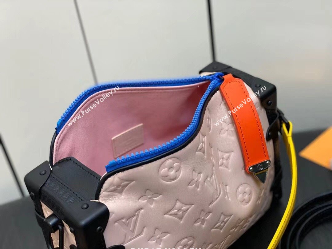 Louis Vuitton Side Trunk Bag Pink/Yellow/Black 2023 (weijian-23101940)