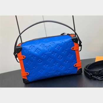 Louis Vuitton Side Trunk Bag Blue/Orange/Black 2023 (weijian-23101941)