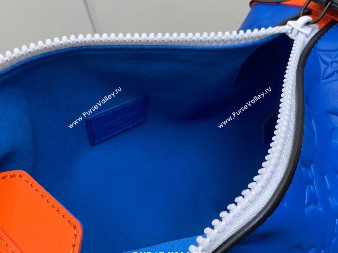 Louis Vuitton Side Trunk Bag Blue/Orange/Black 2023 (weijian-23101941)