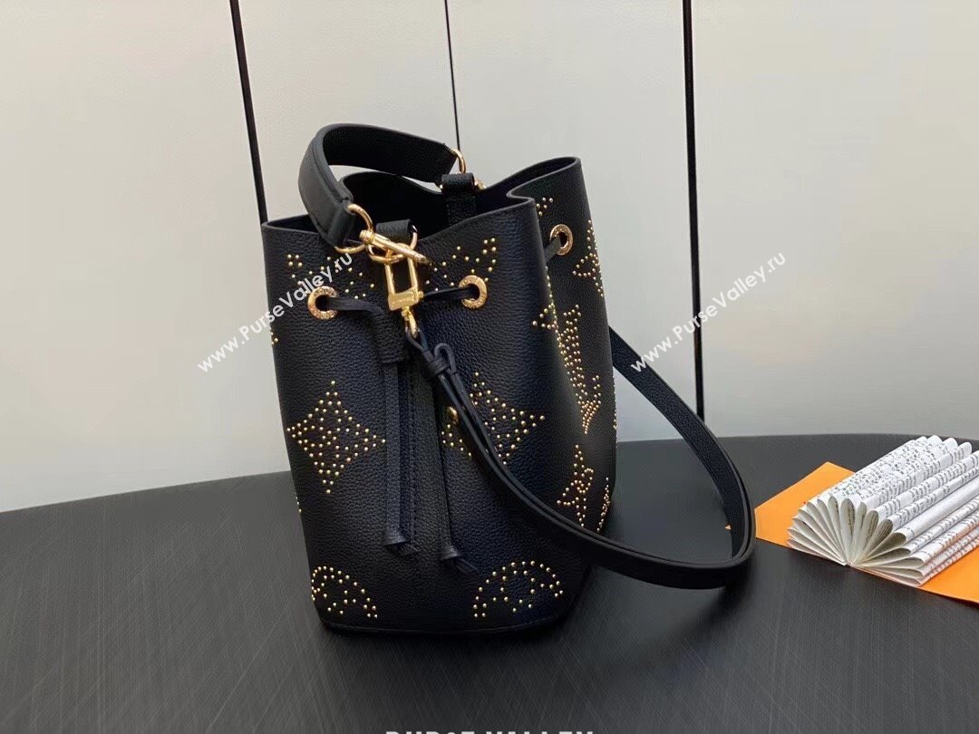 Louis Vuitton Monogram Empreinte Néonoé BB Bag M46734 Studs Black 2023 (weijian-23101903)