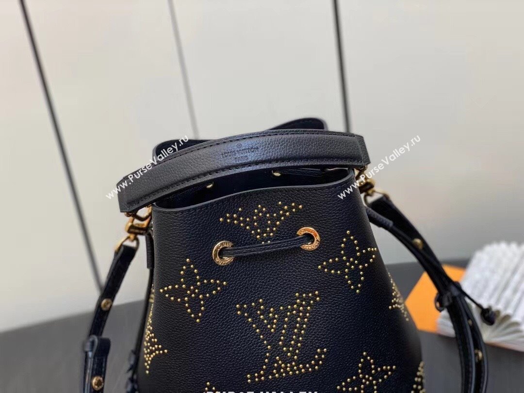 Louis Vuitton Monogram Empreinte Néonoé BB Bag M46734 Studs Black 2023 (weijian-23101903)