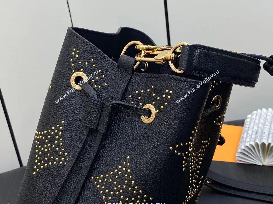 Louis Vuitton Monogram Empreinte Néonoé BB Bag M46734 Studs Black 2023 (weijian-23101903)