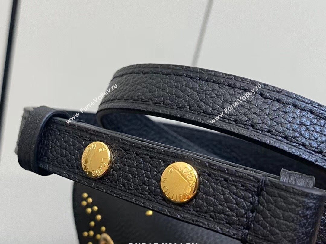Louis Vuitton Monogram Empreinte Néonoé BB Bag M46734 Studs Black 2023 (weijian-23101903)