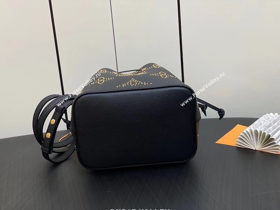 Louis Vuitton Monogram Empreinte Néonoé BB Bag M46734 Studs Black 2023 (weijian-23101903)