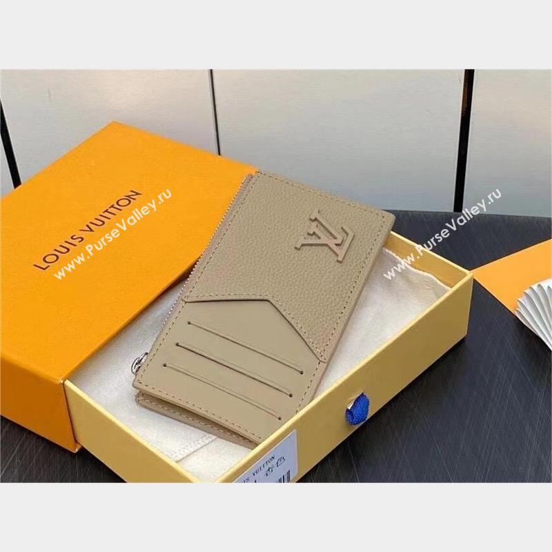 louis vuitton Coin Card Holder M82068 elephant gray 2023 (weijian-231019-06)