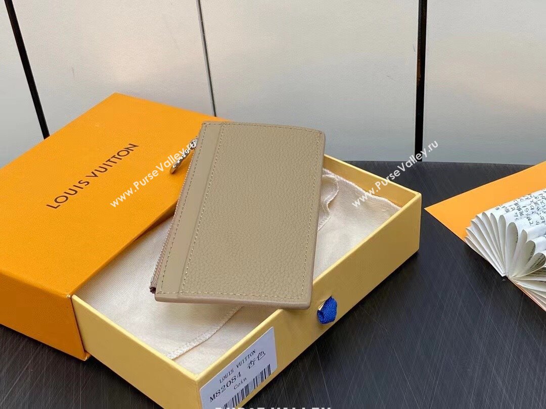 louis vuitton Coin Card Holder M82068 elephant gray 2023 (weijian-231019-06)