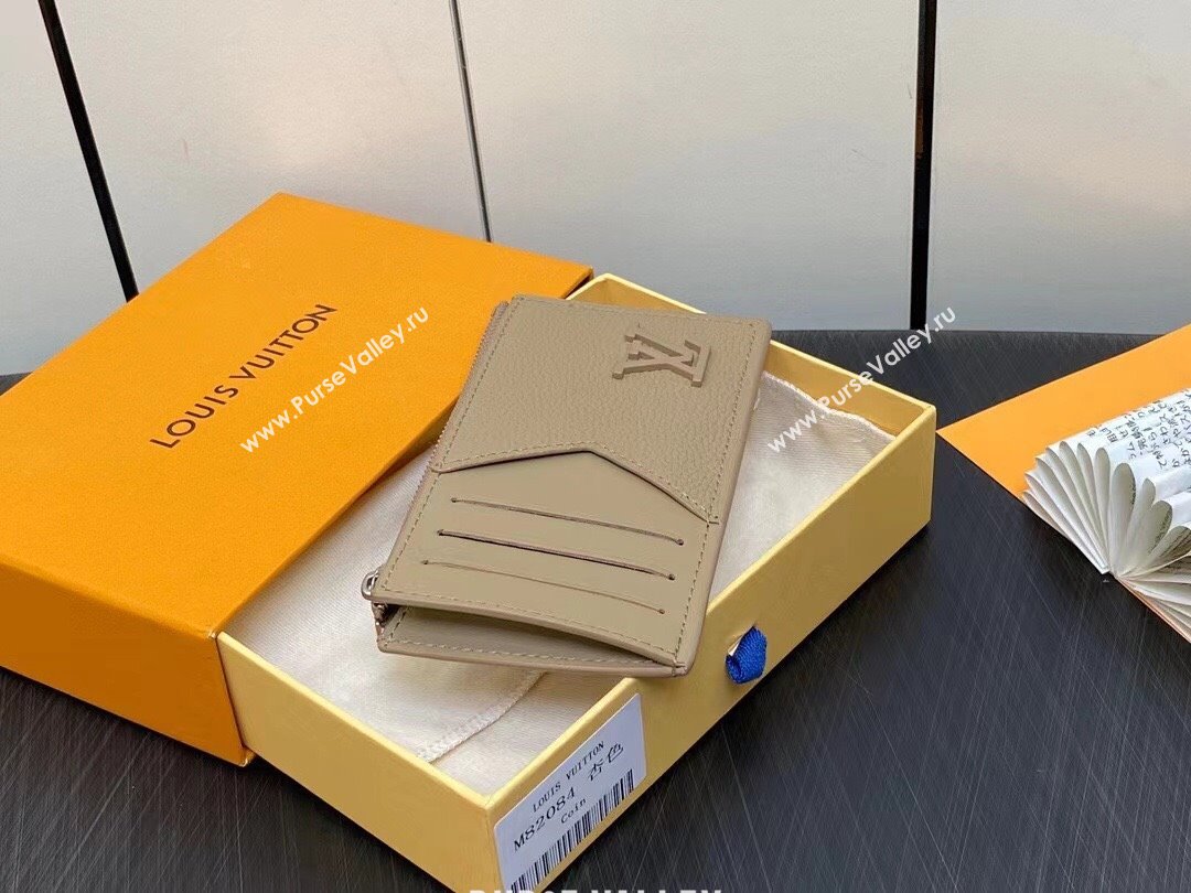 louis vuitton Coin Card Holder M82068 elephant gray 2023 (weijian-231019-06)