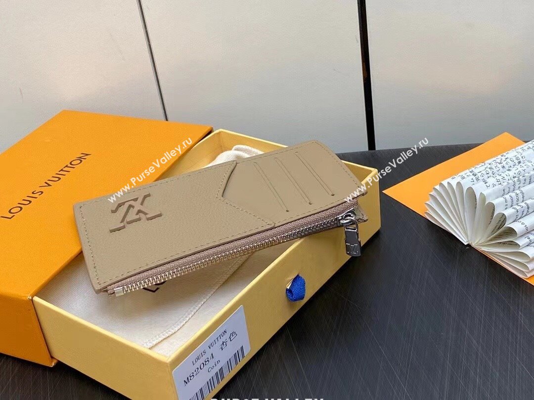 louis vuitton Coin Card Holder M82068 elephant gray 2023 (weijian-231019-06)