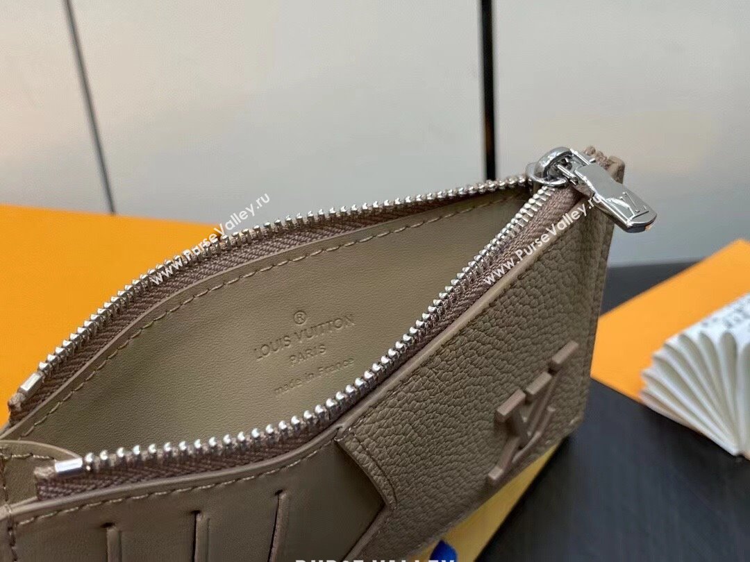 louis vuitton Coin Card Holder M82068 elephant gray 2023 (weijian-231019-06)