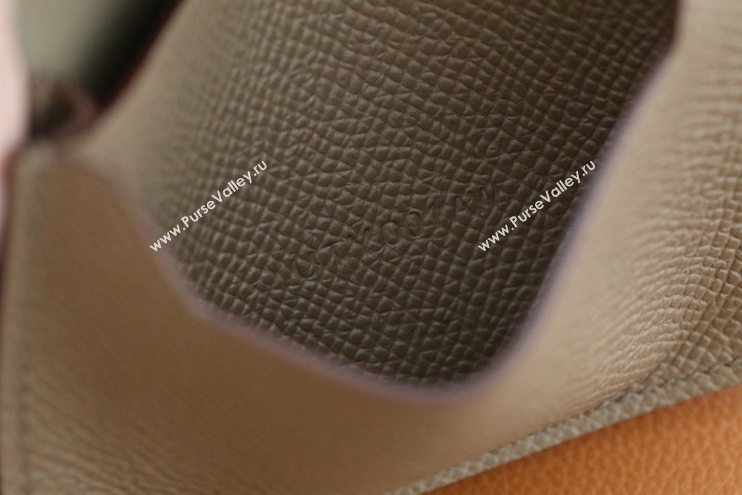 Hermes bearn mini wallet in epsom leather etoupe with silver hardware handmade(original quality) (ayan-240105-22)