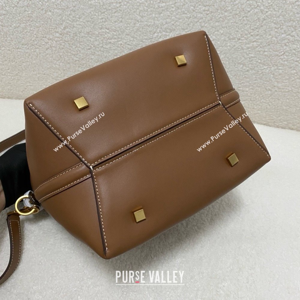 Saint Laurent le 37 large Bag in shiny leather brown(original quality) (bige-240408-14)