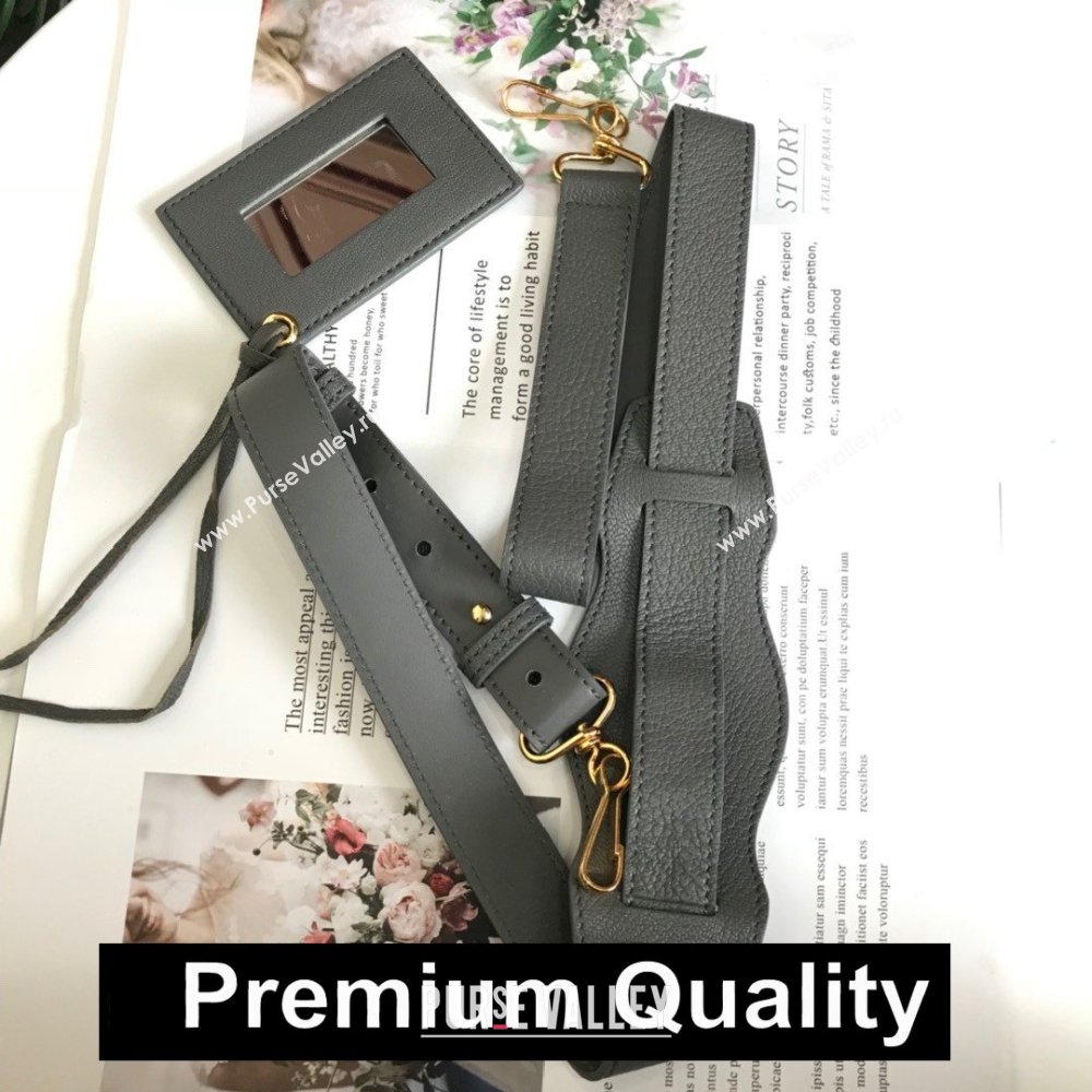 BALENCIAGA SHEEPSKIN CLASSIC METALLIC GOLD EDGE MINI CITY BAG IRON GRAY (3A025-7031)