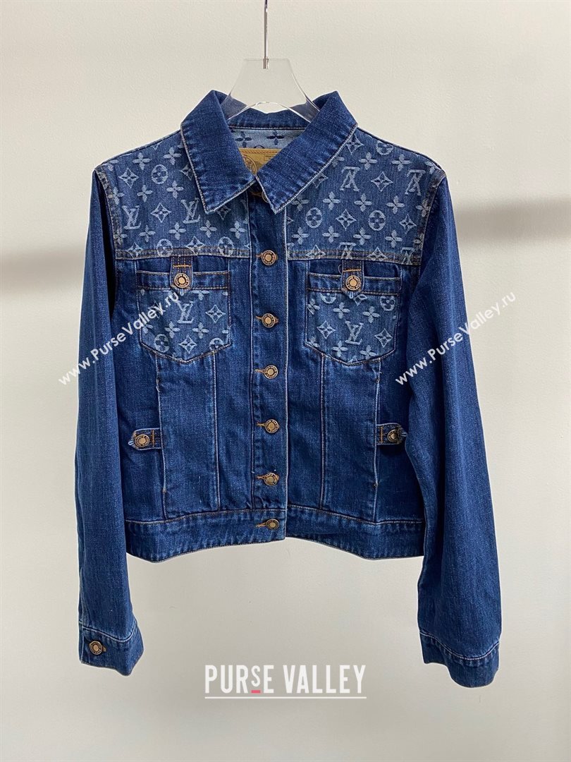 louis vuitton blue denim monogram jacket 2020 (qiqi-201228-10)