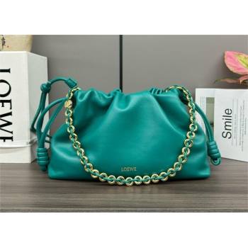 loewe flamenco purse in mellow nappa lambskin 012403 emerald green 2024 (yongsheng-240410-02)