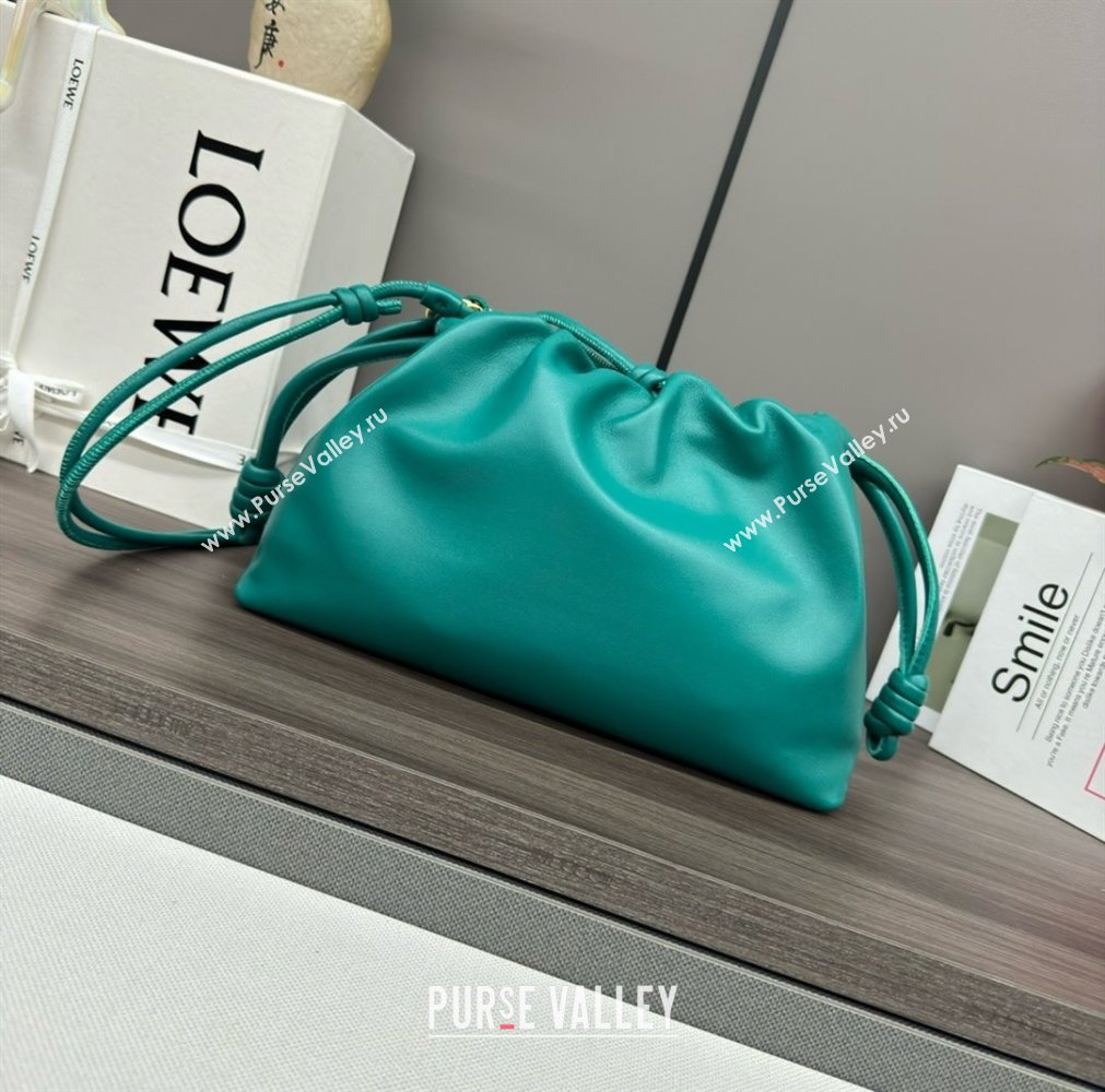 loewe flamenco purse in mellow nappa lambskin 012403 emerald green 2024 (yongsheng-240410-02)