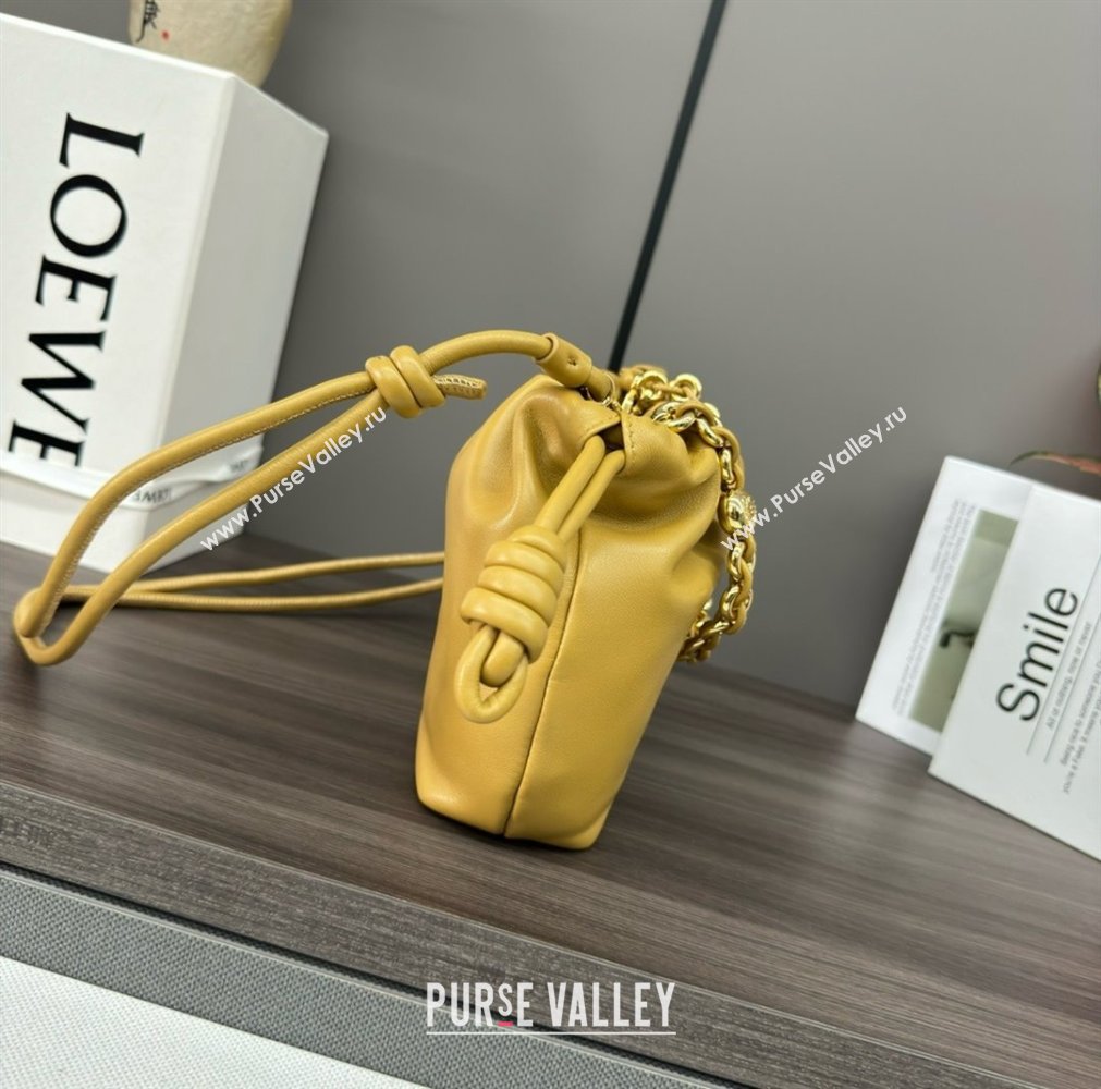 loewe Mini flamenco purse bag in mellow nappa lambskin SAHARA 2024 (yongsheng-240411-06)