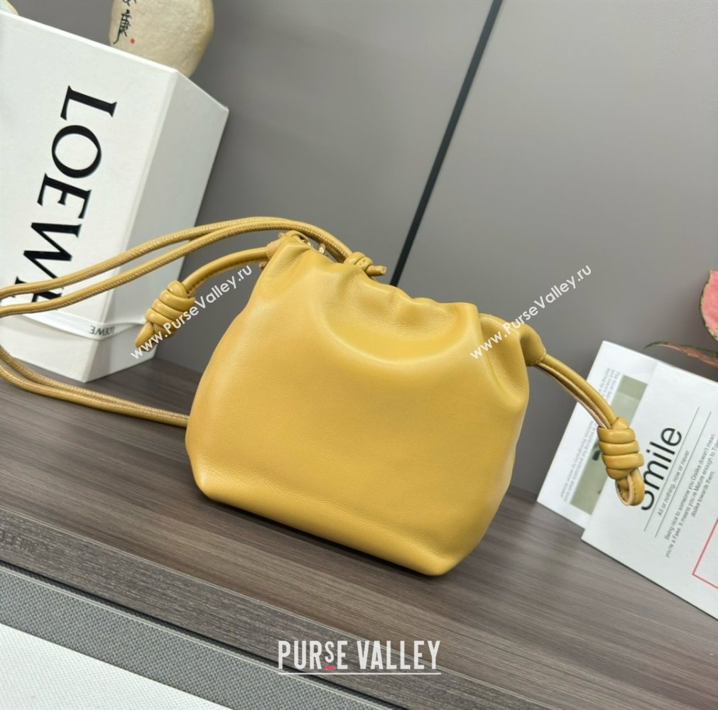 loewe Mini flamenco purse bag in mellow nappa lambskin SAHARA 2024 (yongsheng-240411-06)