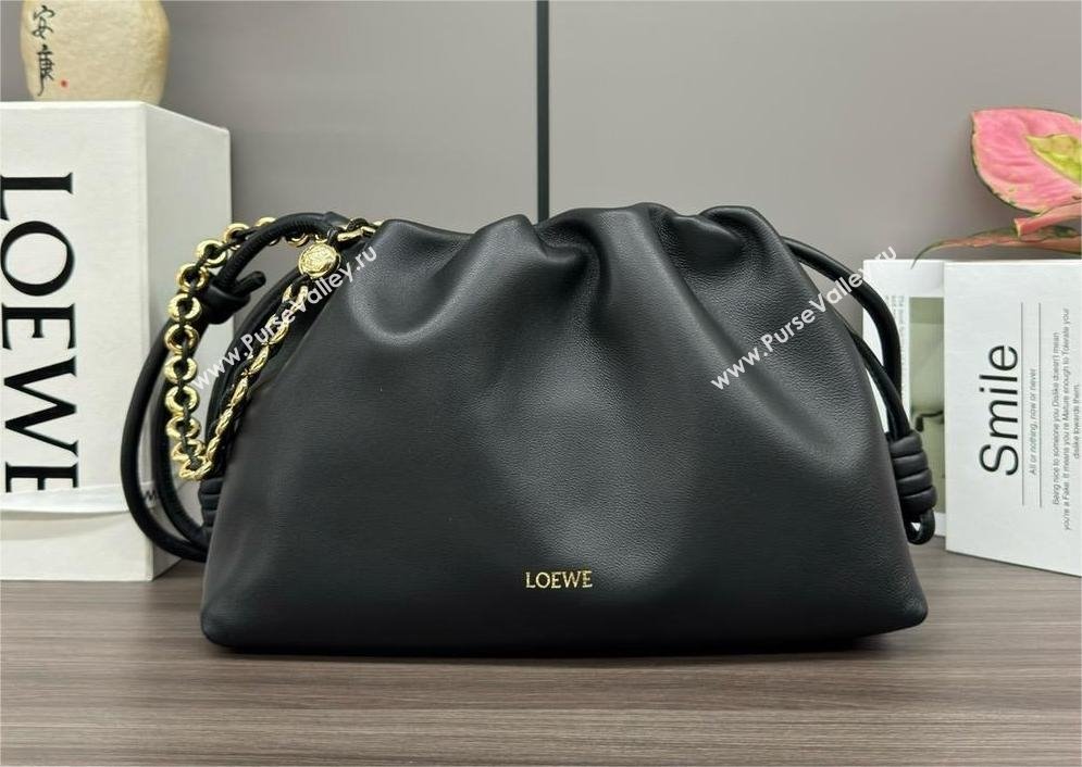 loewe flamenco purse in mellow nappa lambskin 012403 black 2024 (yongsheng-240410-04)