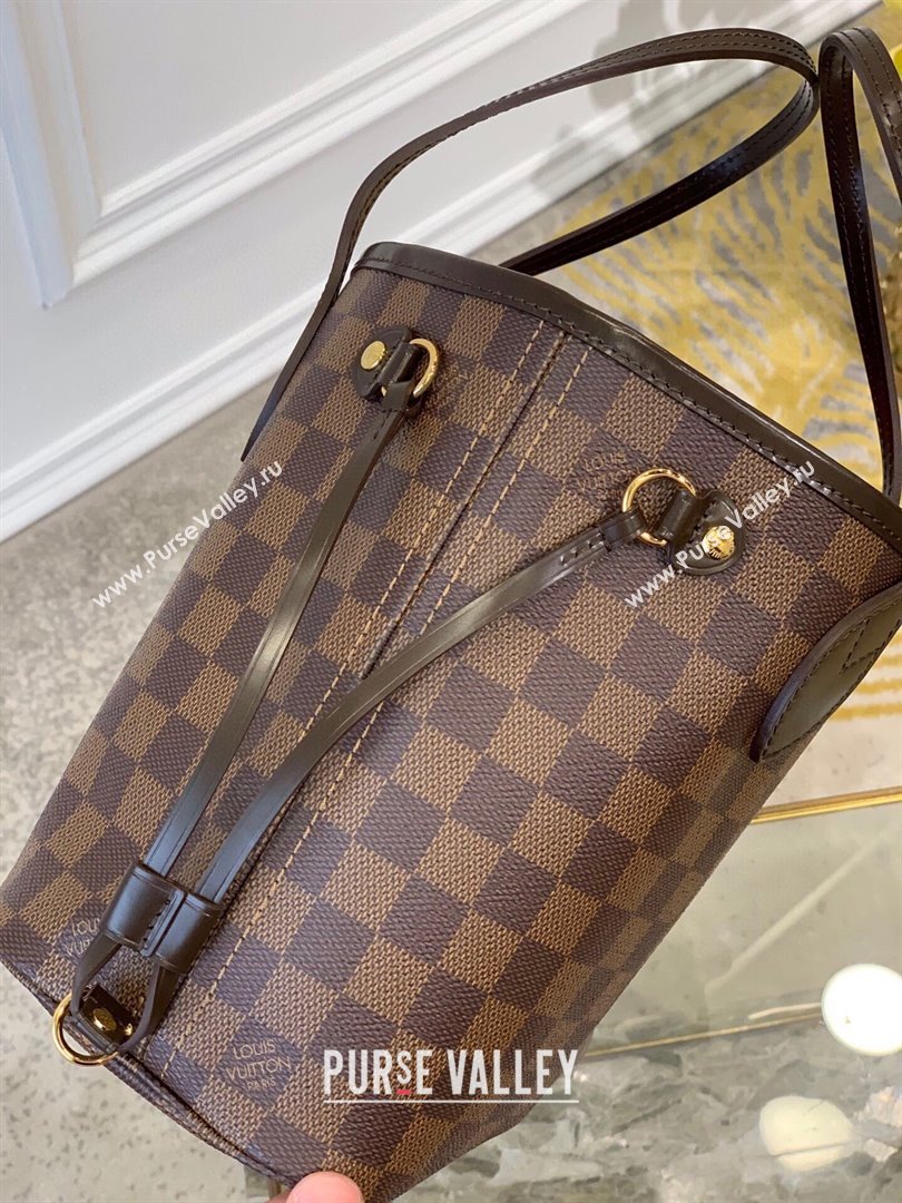 Louis Vuitton Damier Ebene Canvas Neverfull PM Bag N41359 2023 (kiki-23101824)