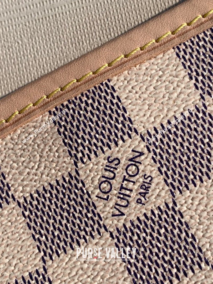 Louis Vuitton Damier Azur Canvas Neverfull PM Bag N41362 Beige 2023 (kiki-23101825)