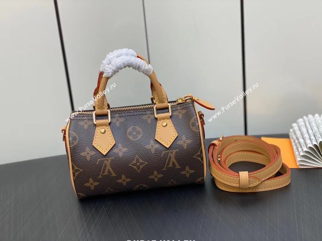 Louis Vuitton Monogram Canvas Nano Speedy Bag M82624 2023 (weijian-23101809)