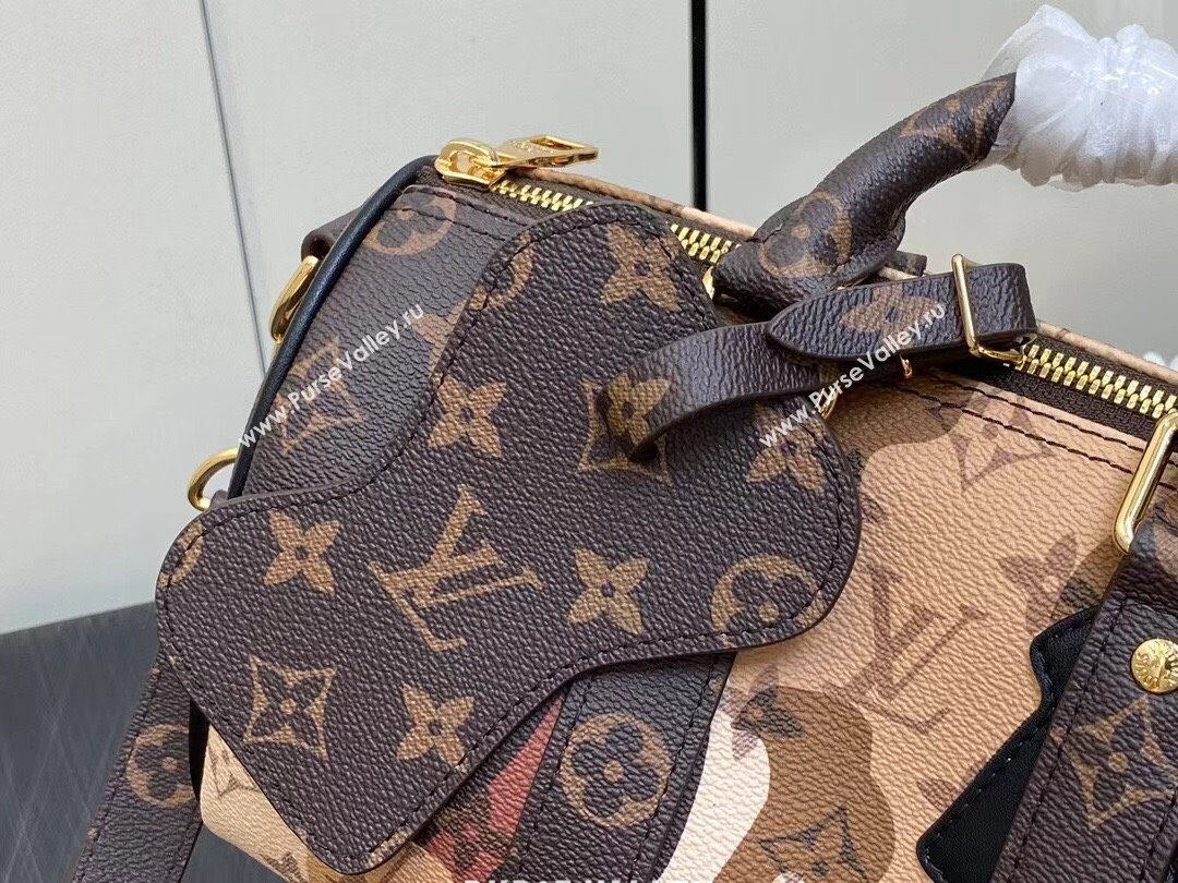 Louis Vuitton Monogram Canvas Keepall Bandoulière 25 Bag M46678 Brown 2023 (weijian-23101808)
