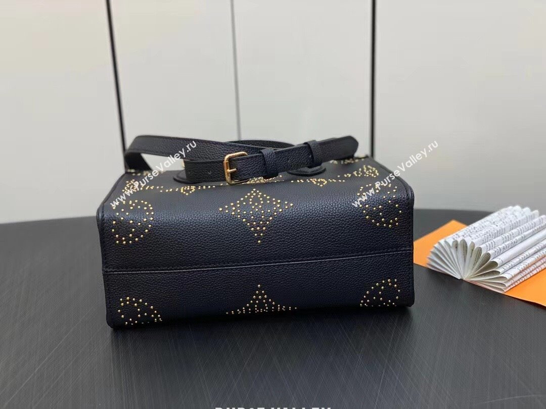 Louis Vuitton Monogram Empreinte OnTheGo PM Bag M46733 Studs Black 2023 (weijian-23101904)