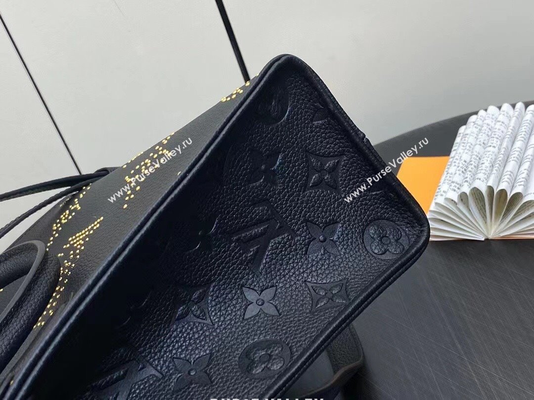 Louis Vuitton Monogram Empreinte OnTheGo PM Bag M46733 Studs Black 2023 (weijian-23101904)